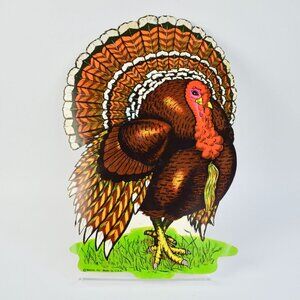 Beistle Co. Vintage Die Cut Turkey Wall Decor Made in USA